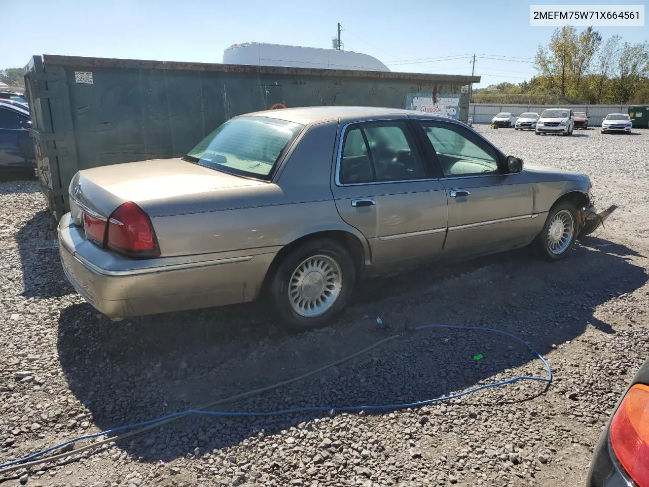 2001 Mercury Grand Marquis Ls VIN: 2MEFM75W71X664561 Lot: 76781204