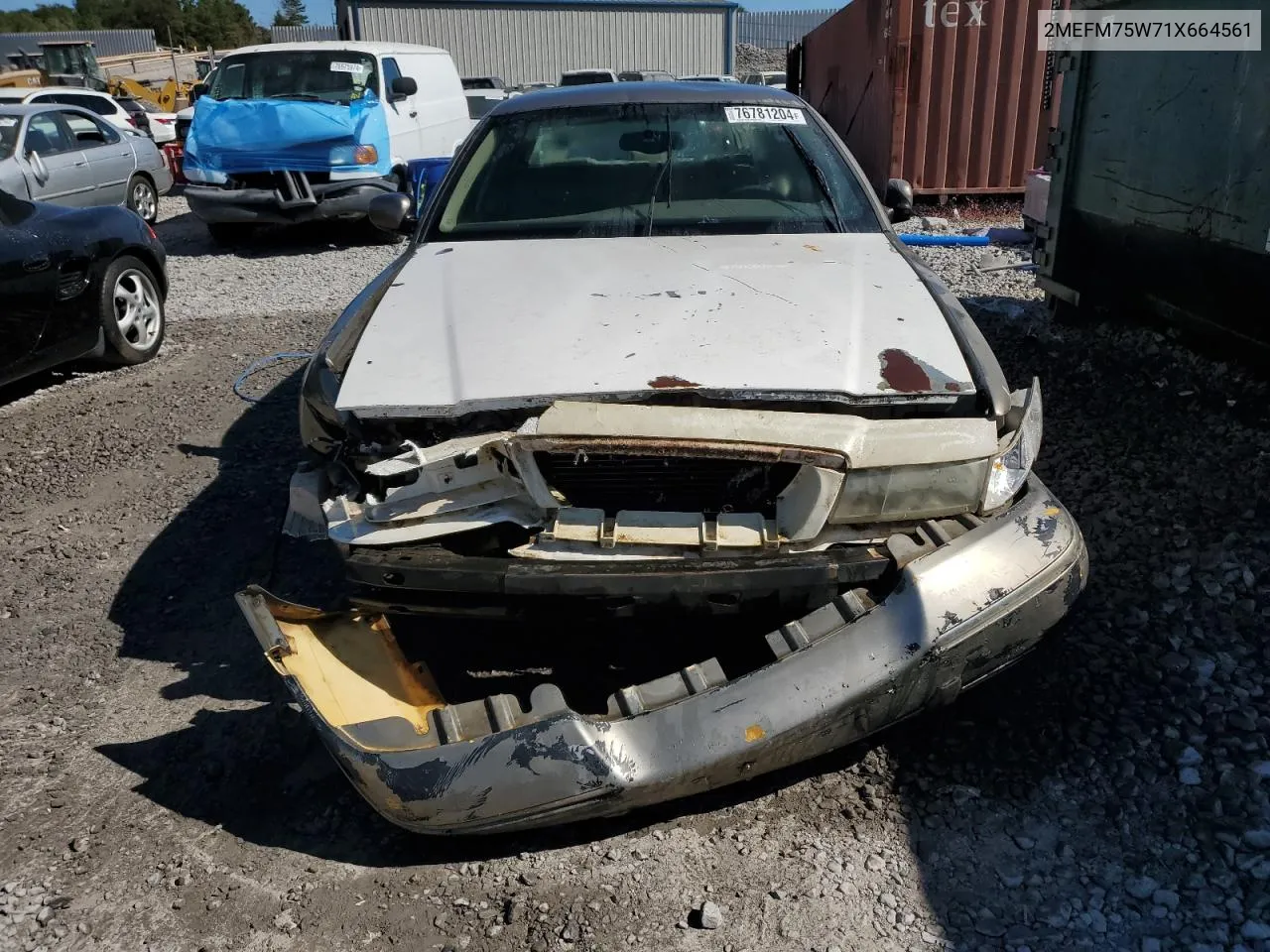 2001 Mercury Grand Marquis Ls VIN: 2MEFM75W71X664561 Lot: 76781204