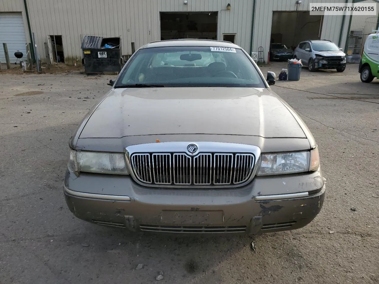 2001 Mercury Grand Marquis Ls VIN: 2MEFM75W71X620155 Lot: 77012504