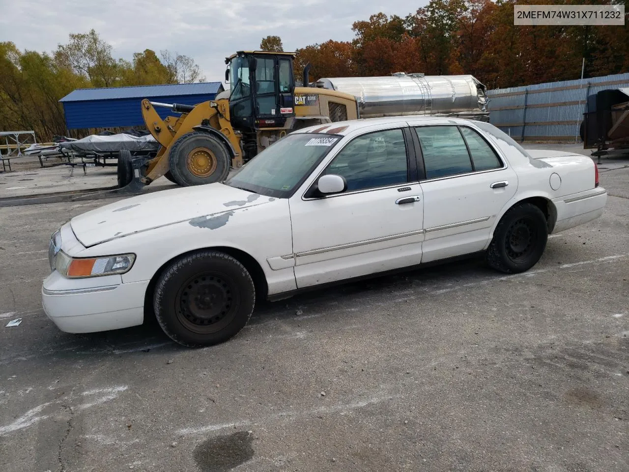 2001 Mercury Grand Marquis Gs VIN: 2MEFM74W31X711232 Lot: 77798354