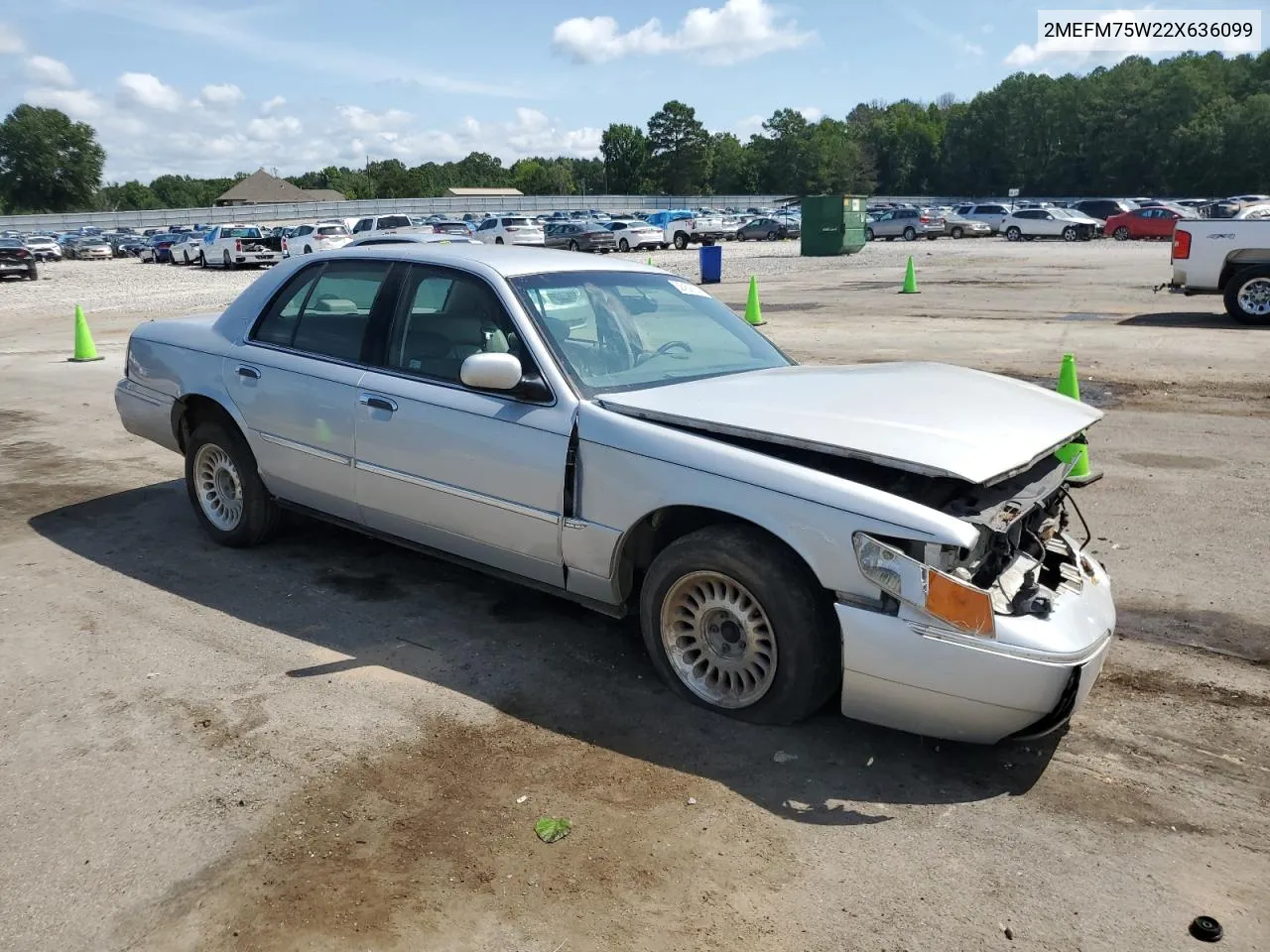 2002 Mercury Grand Marquis Ls VIN: 2MEFM75W22X636099 Lot: 62459764