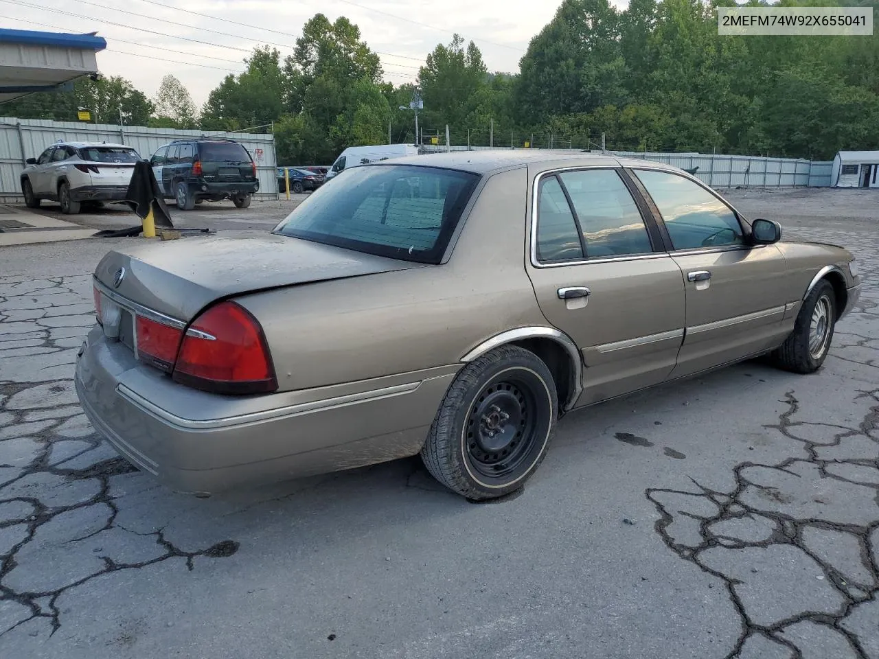 2002 Mercury Grand Marquis Gs VIN: 2MEFM74W92X655041 Lot: 67574014