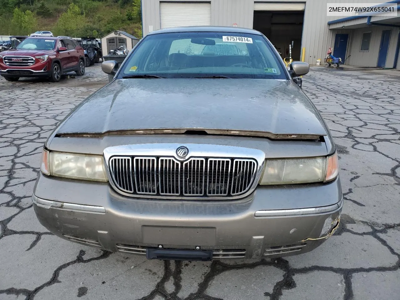 2002 Mercury Grand Marquis Gs VIN: 2MEFM74W92X655041 Lot: 67574014