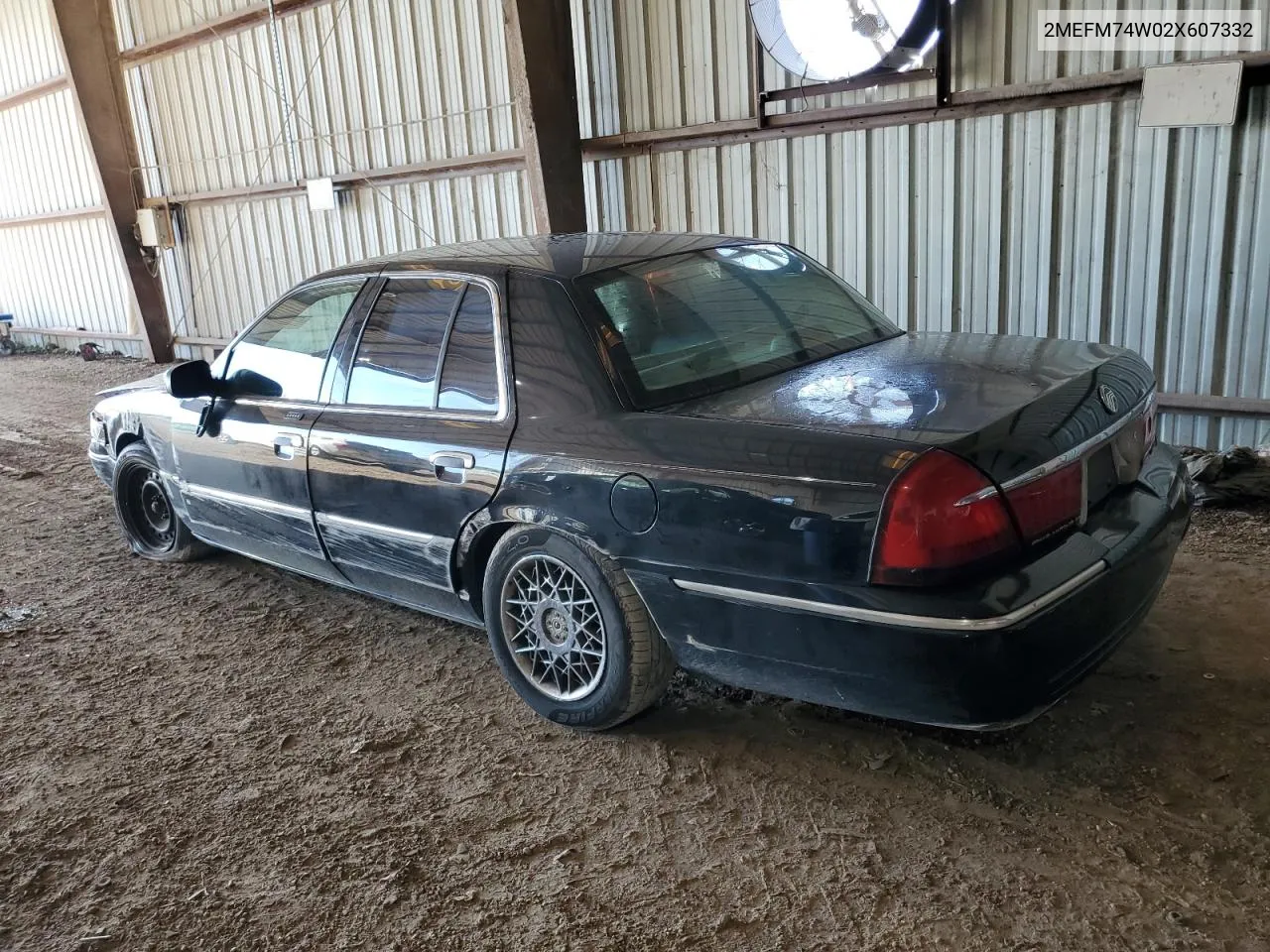 2002 Mercury Grand Marquis Gs VIN: 2MEFM74W02X607332 Lot: 67894054