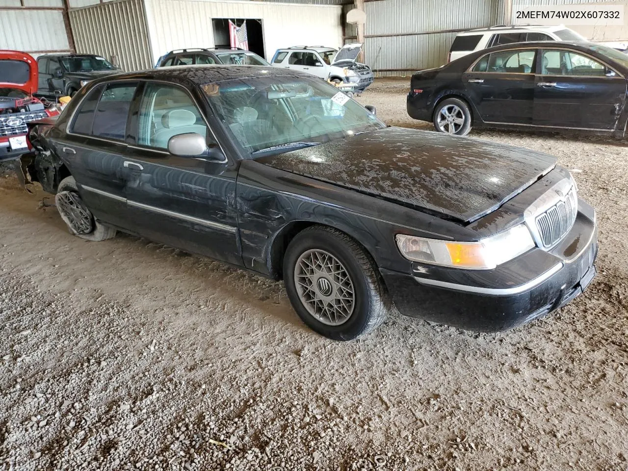 2002 Mercury Grand Marquis Gs VIN: 2MEFM74W02X607332 Lot: 67894054