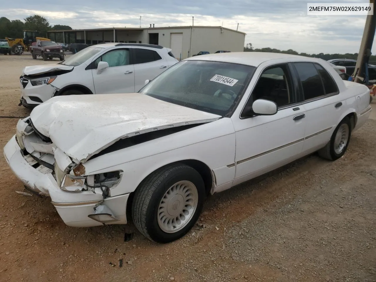 2002 Mercury Grand Marquis Ls VIN: 2MEFM75W02X629149 Lot: 70014544