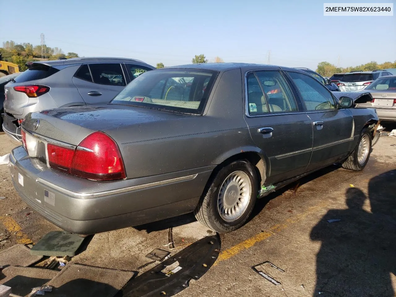 2002 Mercury Grand Marquis Ls VIN: 2MEFM75W82X623440 Lot: 71751194