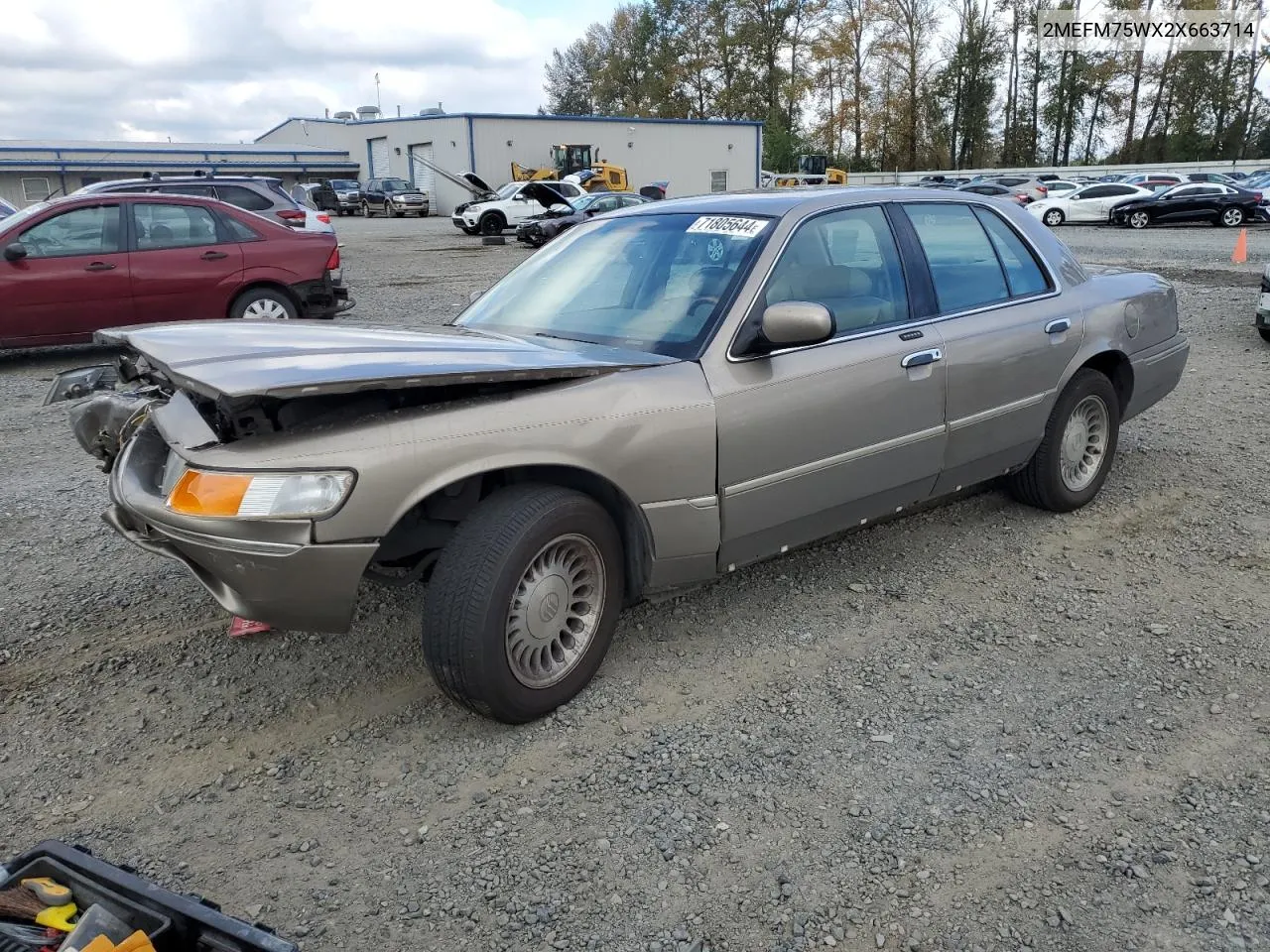 2002 Mercury Grand Marquis Ls VIN: 2MEFM75WX2X663714 Lot: 71805644