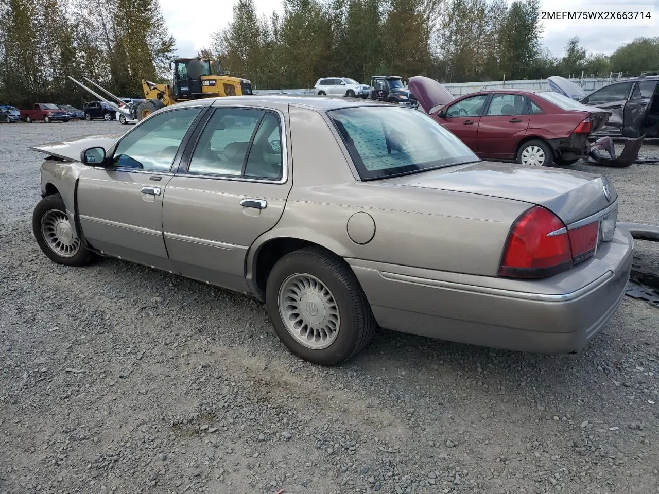 2002 Mercury Grand Marquis Ls VIN: 2MEFM75WX2X663714 Lot: 71805644