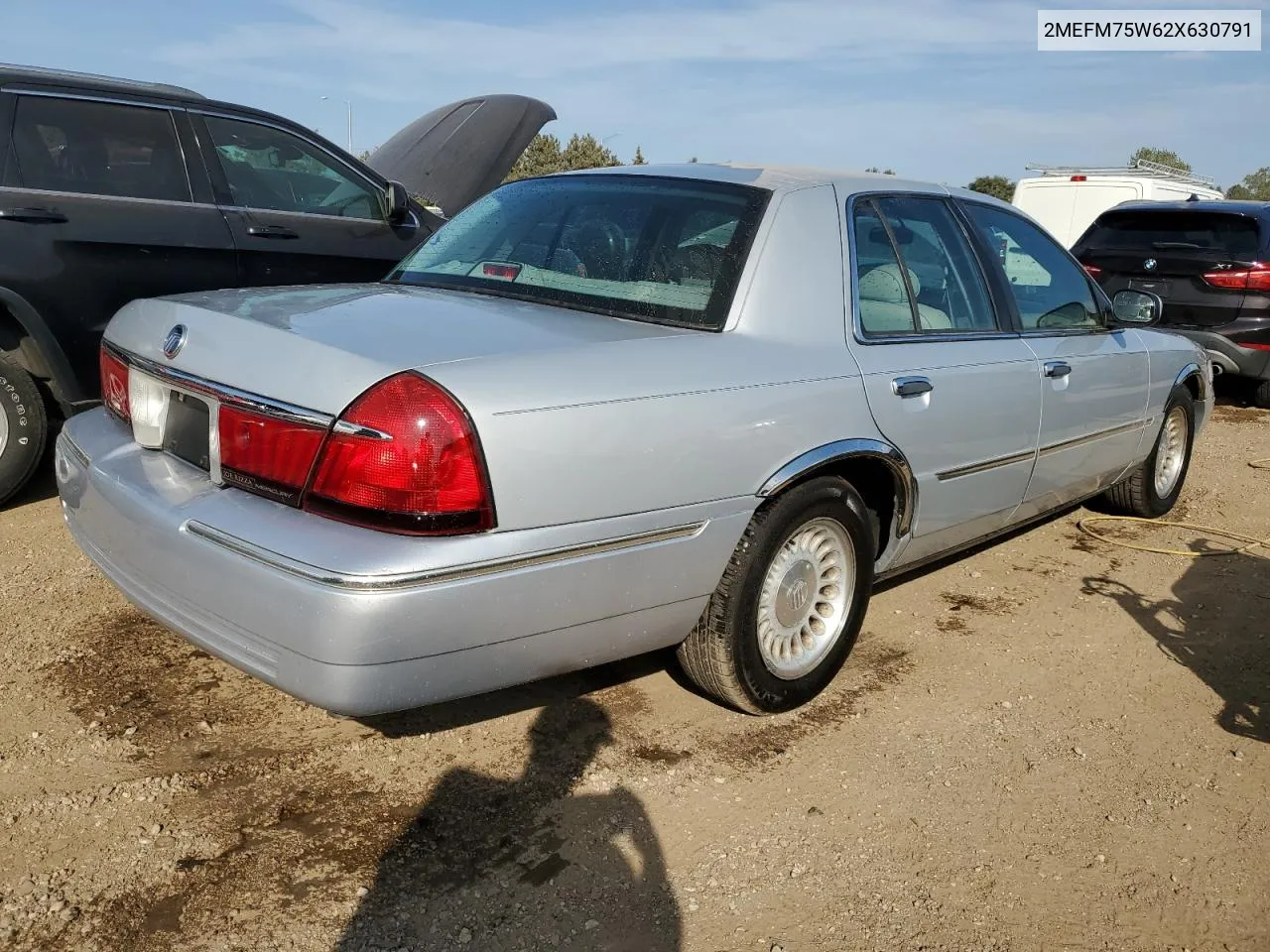 2002 Mercury Grand Marquis Ls VIN: 2MEFM75W62X630791 Lot: 72403564