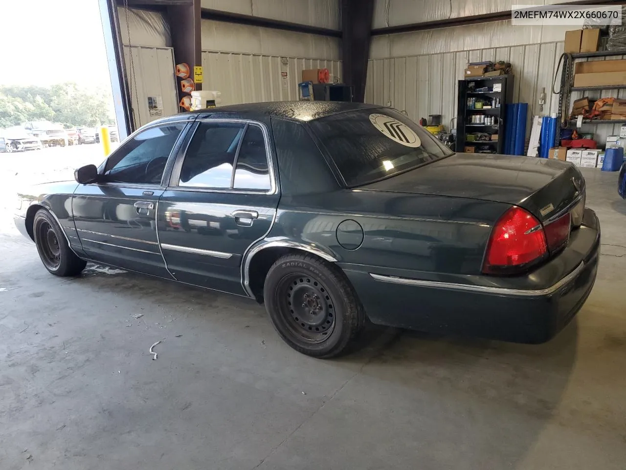 2002 Mercury Grand Marquis Gs VIN: 2MEFM74WX2X660670 Lot: 72708104