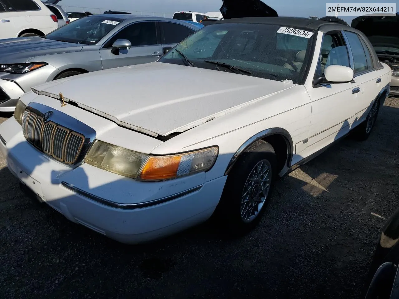 2002 Mercury Grand Marquis Gs VIN: 2MEFM74W82X644211 Lot: 75292634