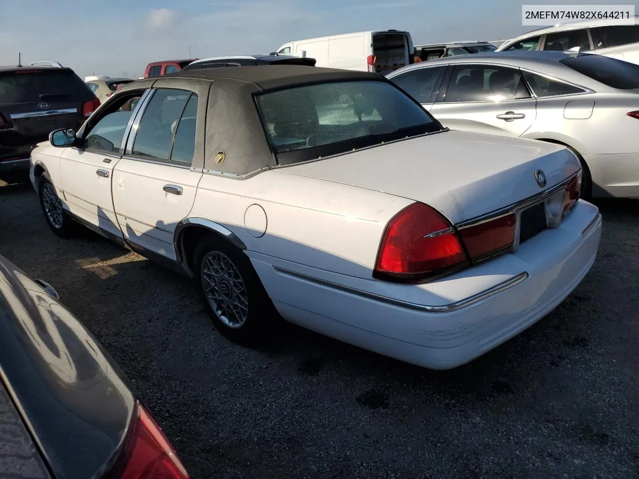 2002 Mercury Grand Marquis Gs VIN: 2MEFM74W82X644211 Lot: 75292634