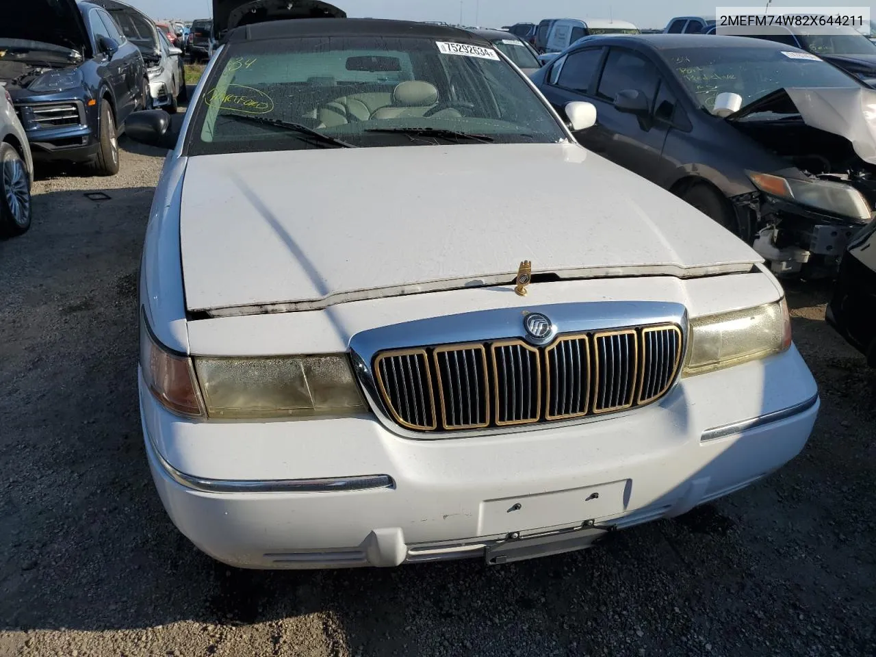 2002 Mercury Grand Marquis Gs VIN: 2MEFM74W82X644211 Lot: 75292634