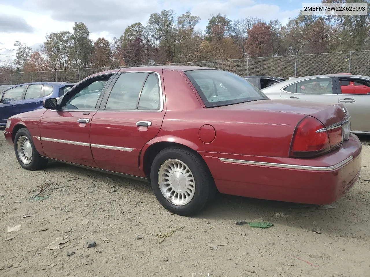 2002 Mercury Grand Marquis Ls VIN: 2MEFM75W22X623093 Lot: 78454074