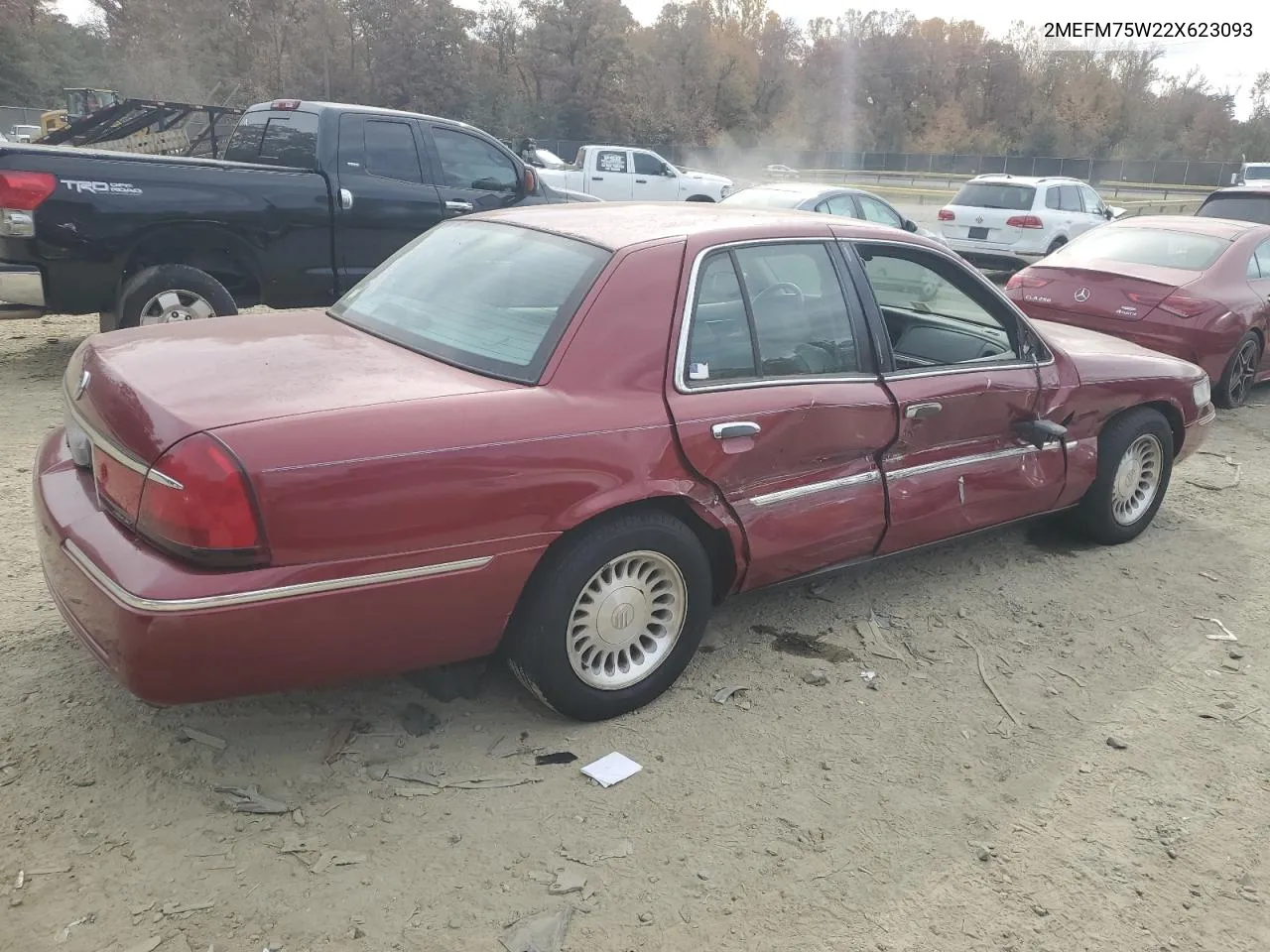 2002 Mercury Grand Marquis Ls VIN: 2MEFM75W22X623093 Lot: 78454074