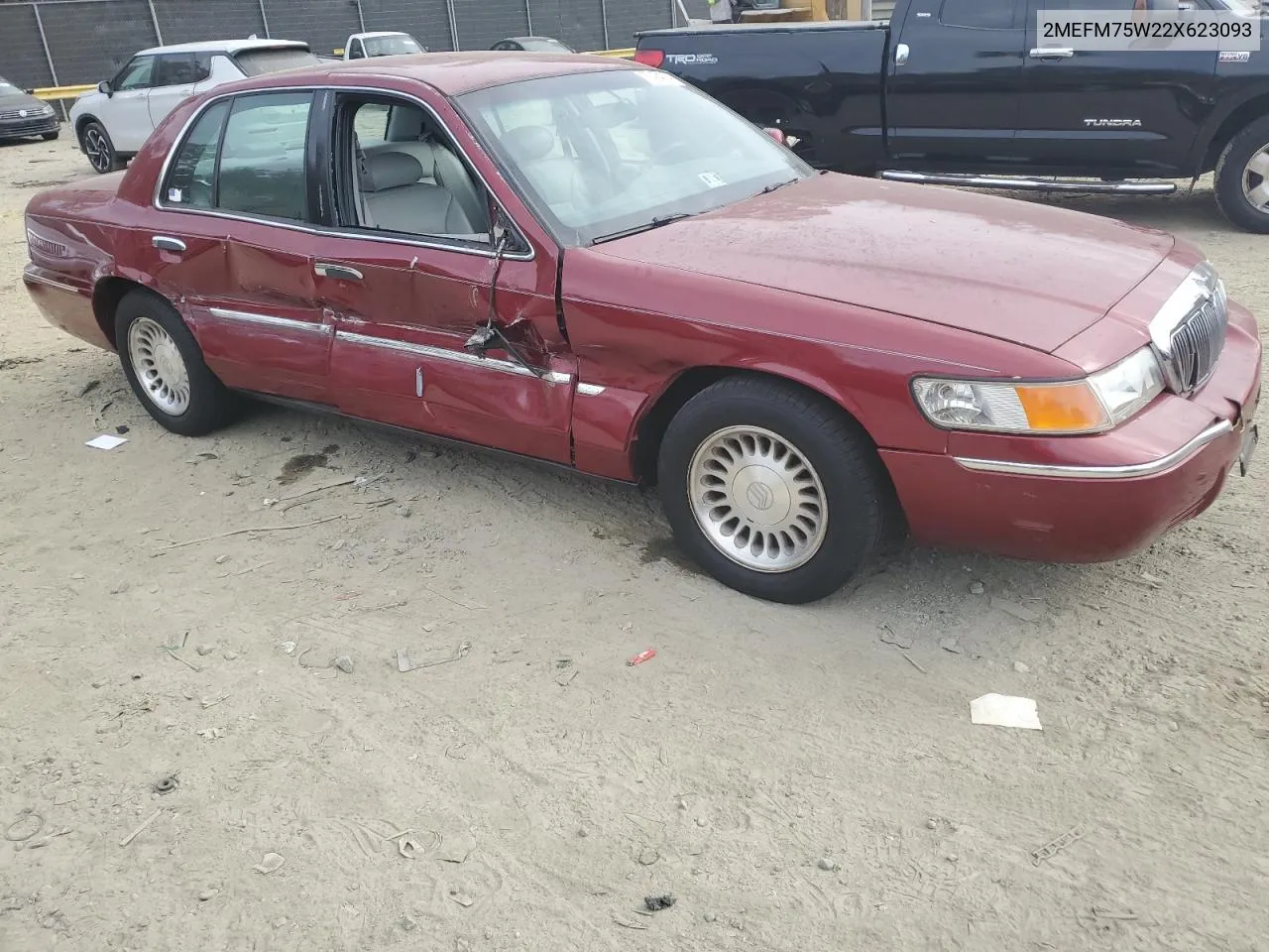 2002 Mercury Grand Marquis Ls VIN: 2MEFM75W22X623093 Lot: 78454074