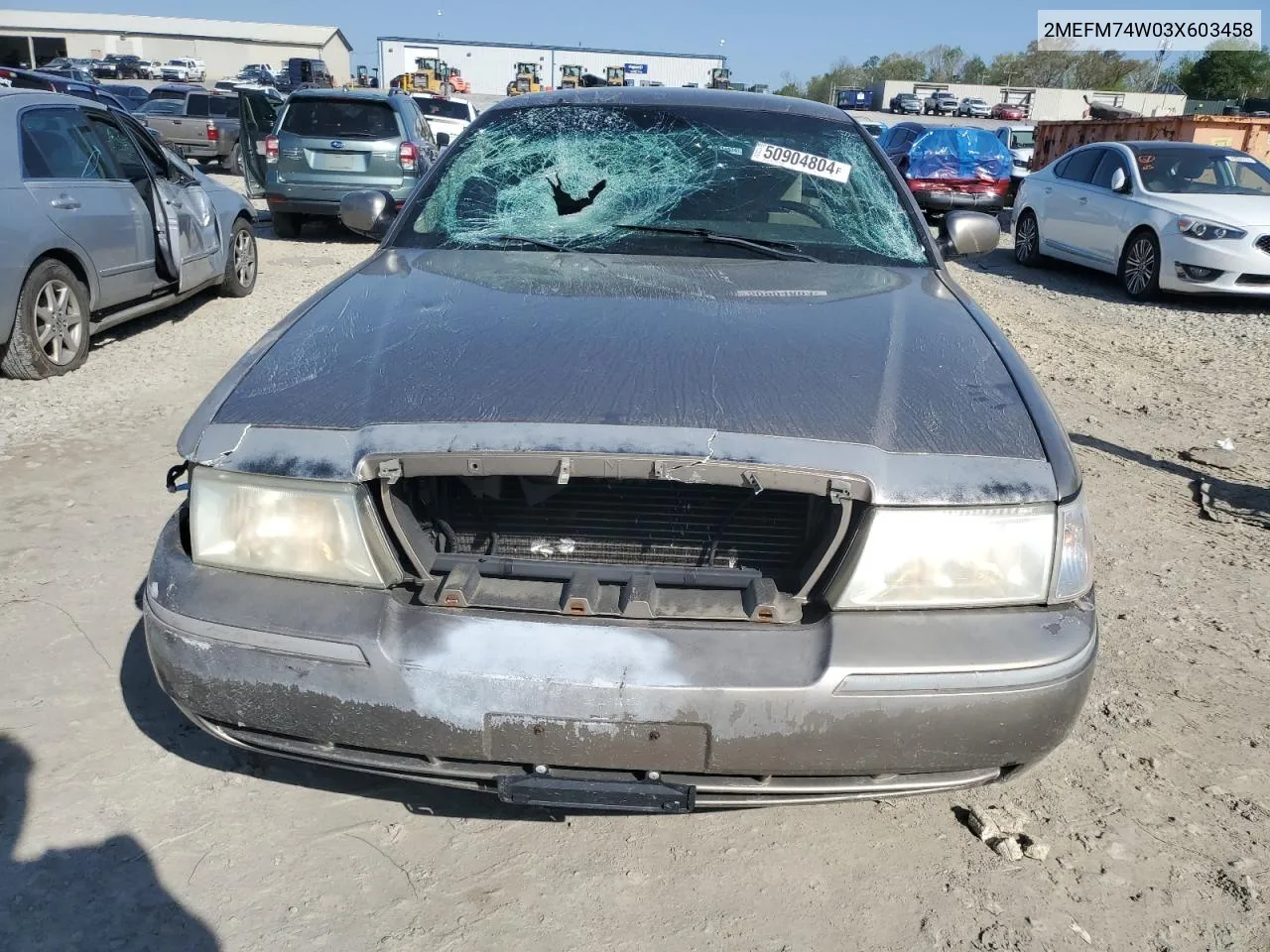 2003 Mercury Grand Marquis Gs VIN: 2MEFM74W03X603458 Lot: 50904804