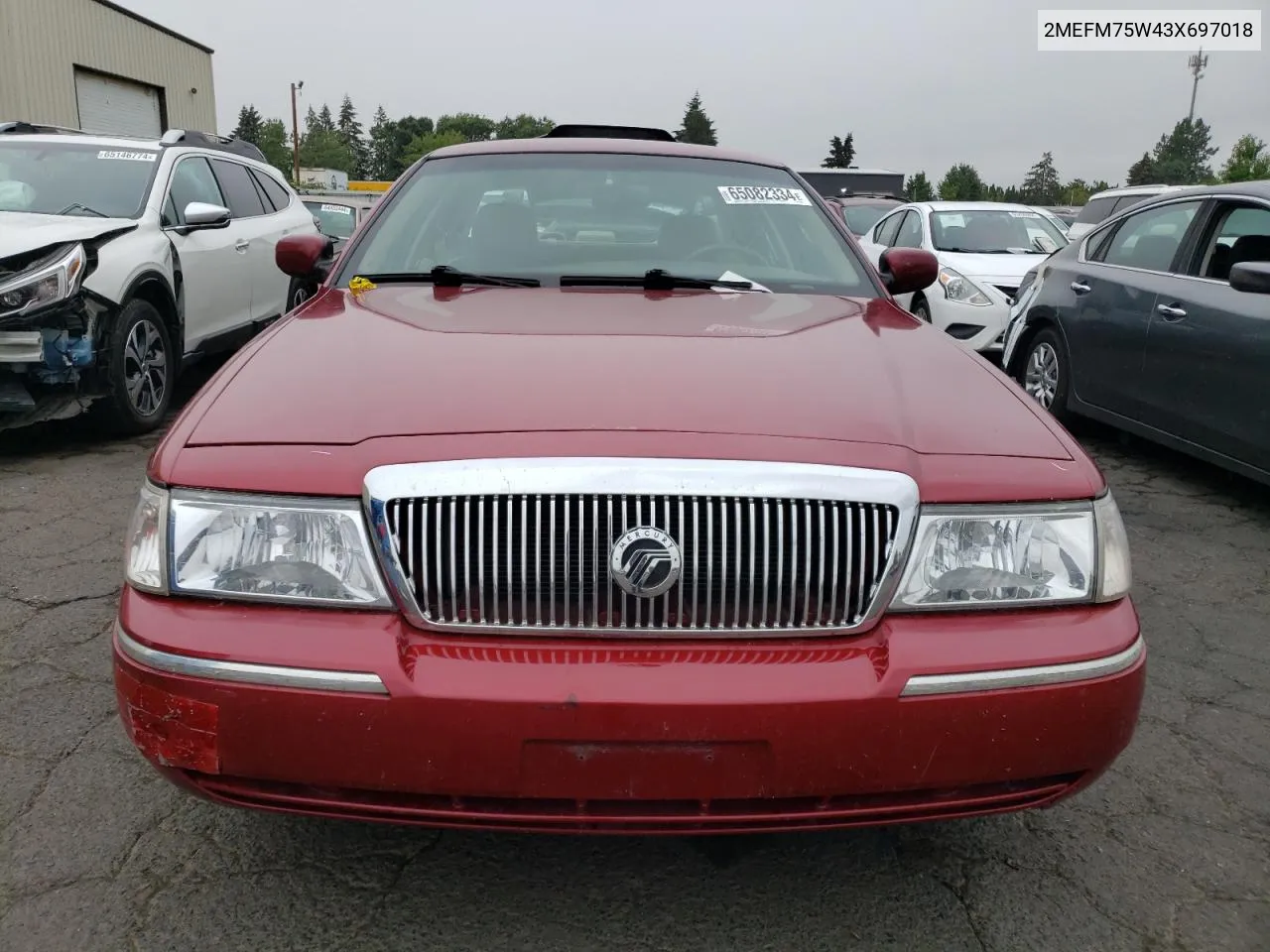 2003 Mercury Grand Marquis Ls VIN: 2MEFM75W43X697018 Lot: 65082334