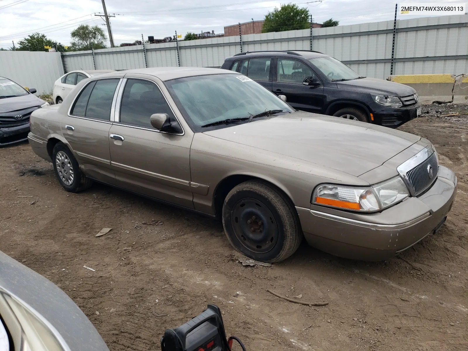 2003 Mercury Grand Marquis Gs VIN: 2MEFM74WX3X680113 Lot: 65446864