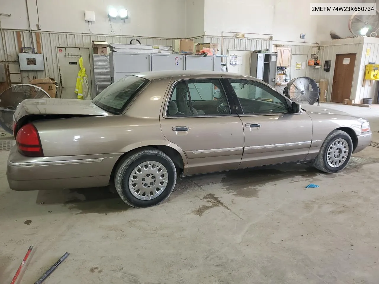 2003 Mercury Grand Marquis Gs VIN: 2MEFM74W23X650734 Lot: 66419434