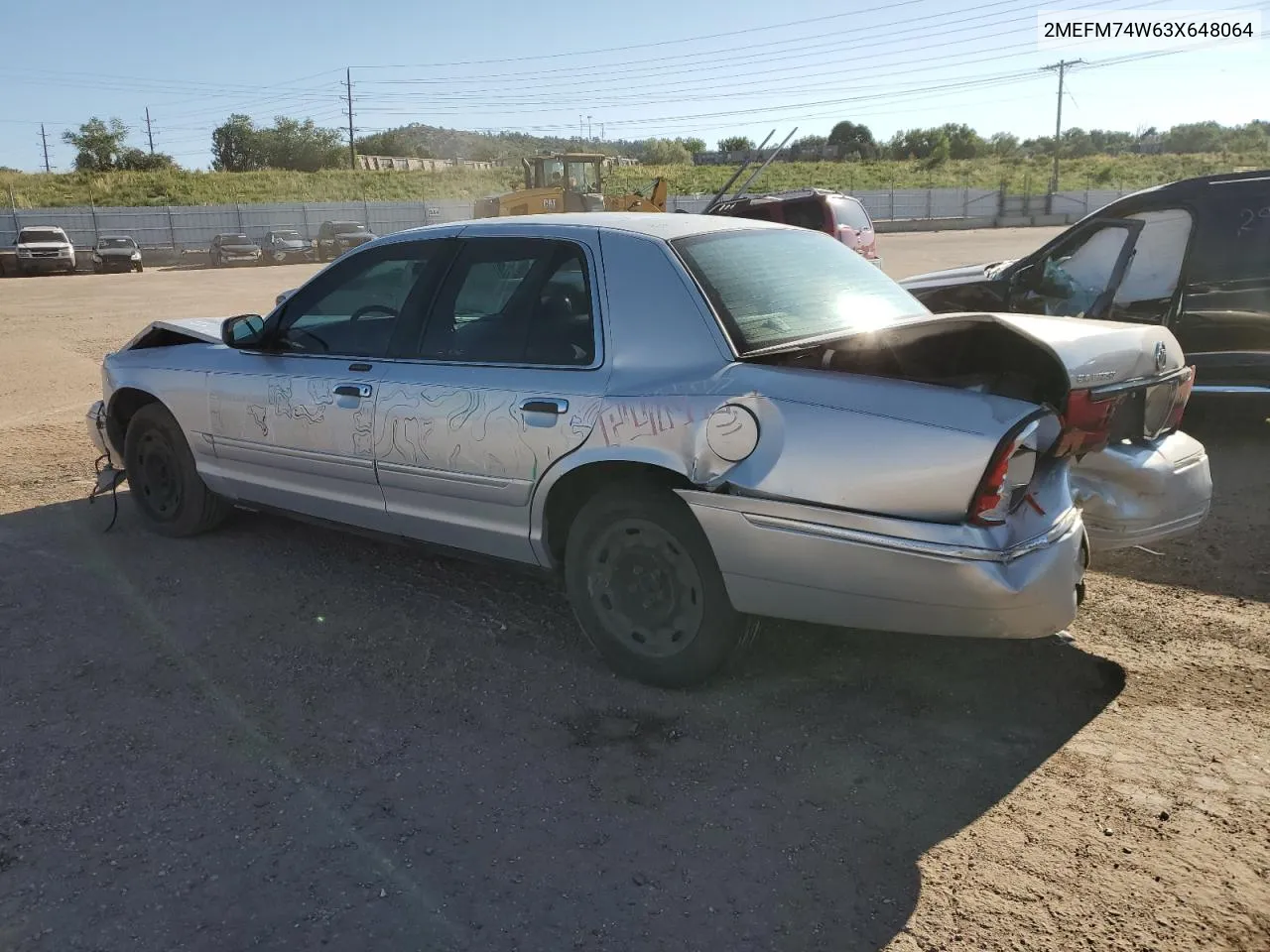 2003 Mercury Grand Marquis Gs VIN: 2MEFM74W63X648064 Lot: 69247284