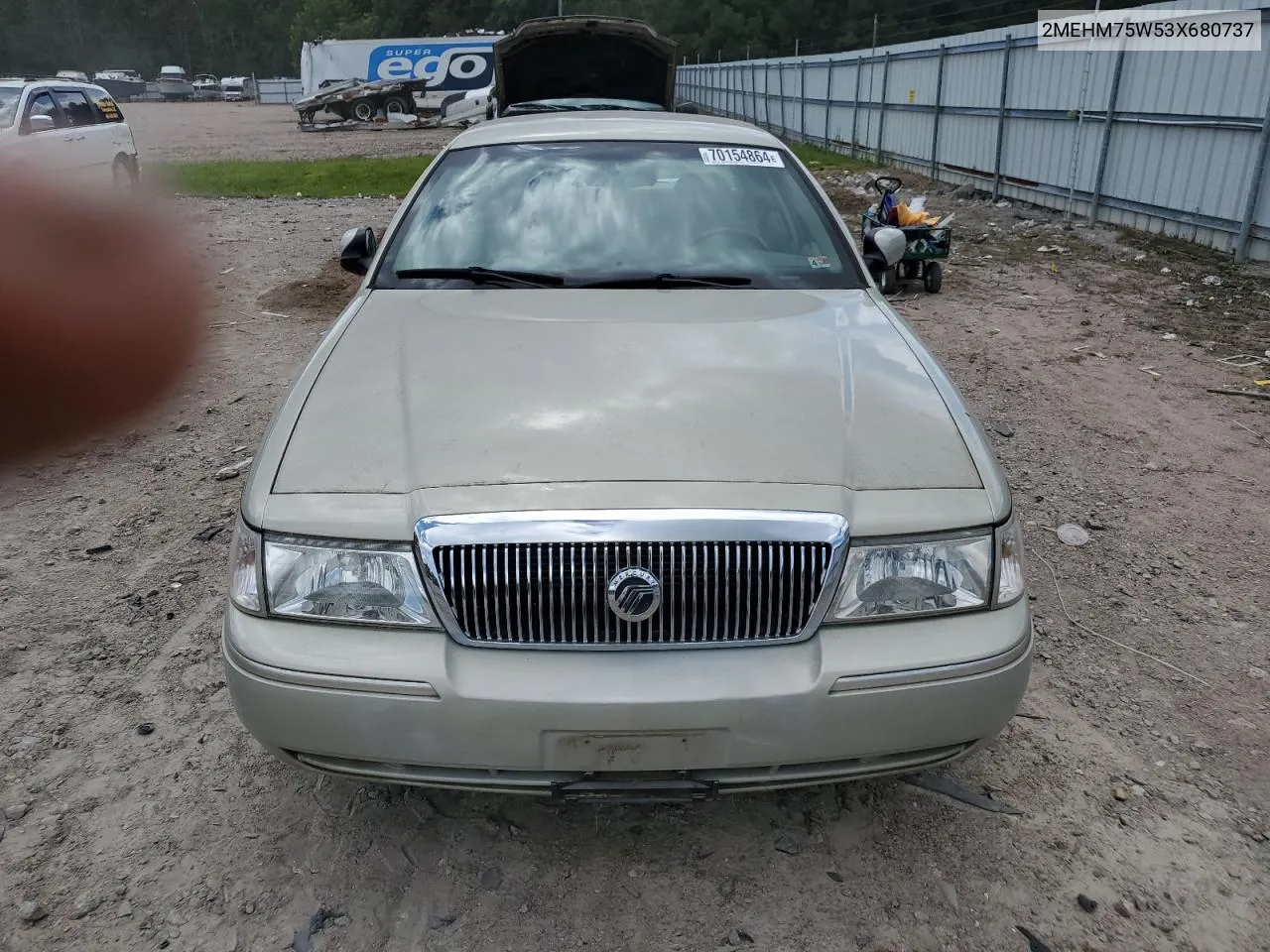 2003 Mercury Grand Marquis Ls VIN: 2MEHM75W53X680737 Lot: 70154864