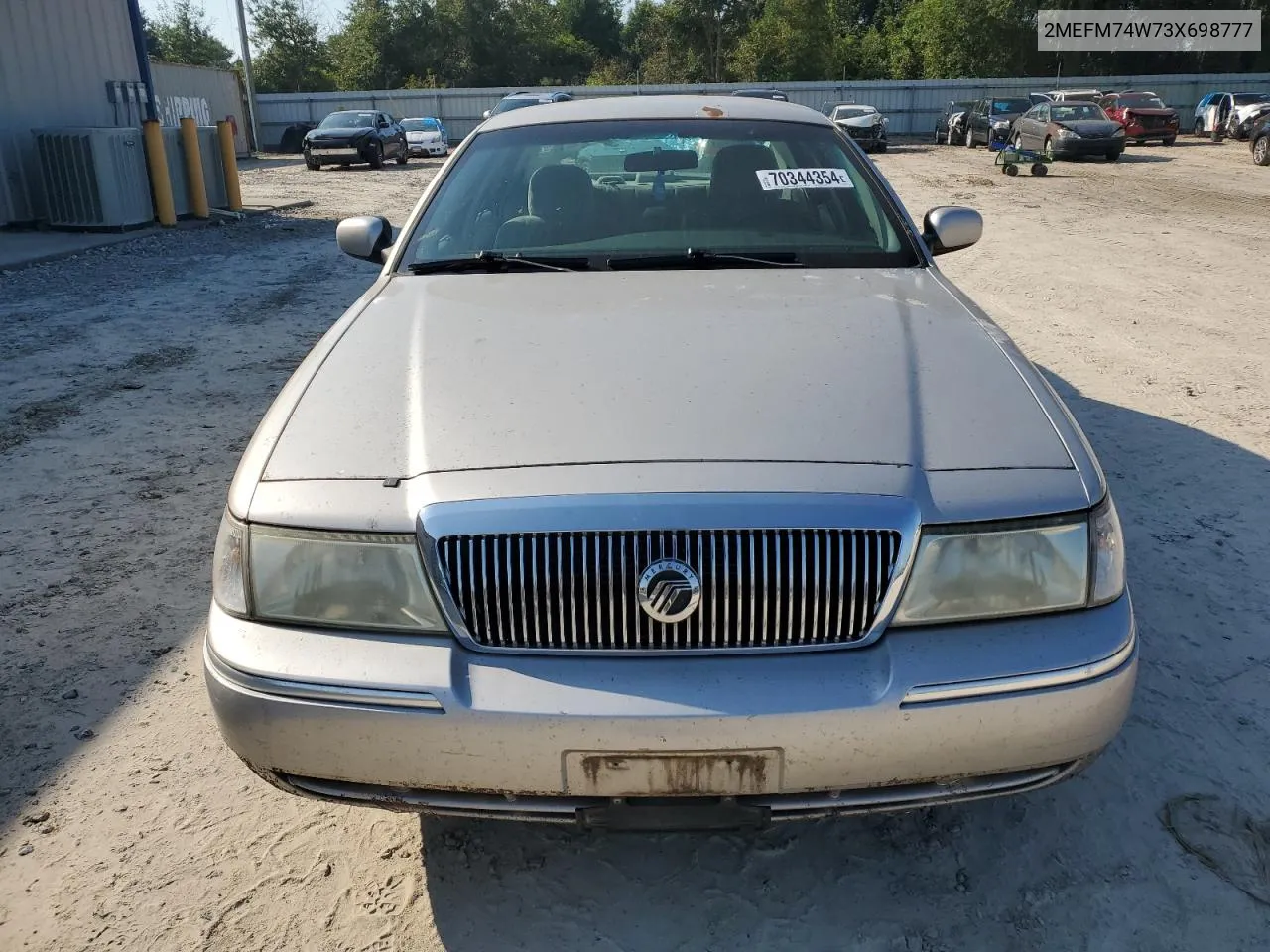 2003 Mercury Grand Marquis Gs VIN: 2MEFM74W73X698777 Lot: 70344354