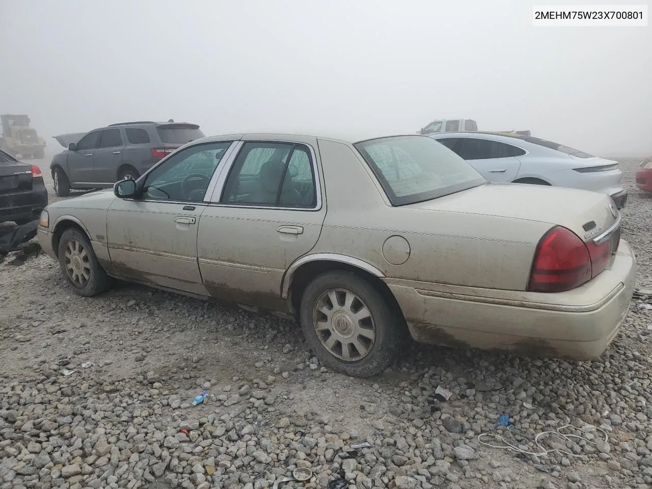 2003 Mercury Grand Marquis Ls VIN: 2MEHM75W23X700801 Lot: 71357044