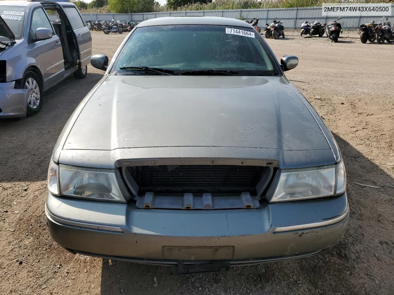 2003 Mercury Grand Marquis Gs VIN: 2MEFM74W43X640500 Lot: 71441664