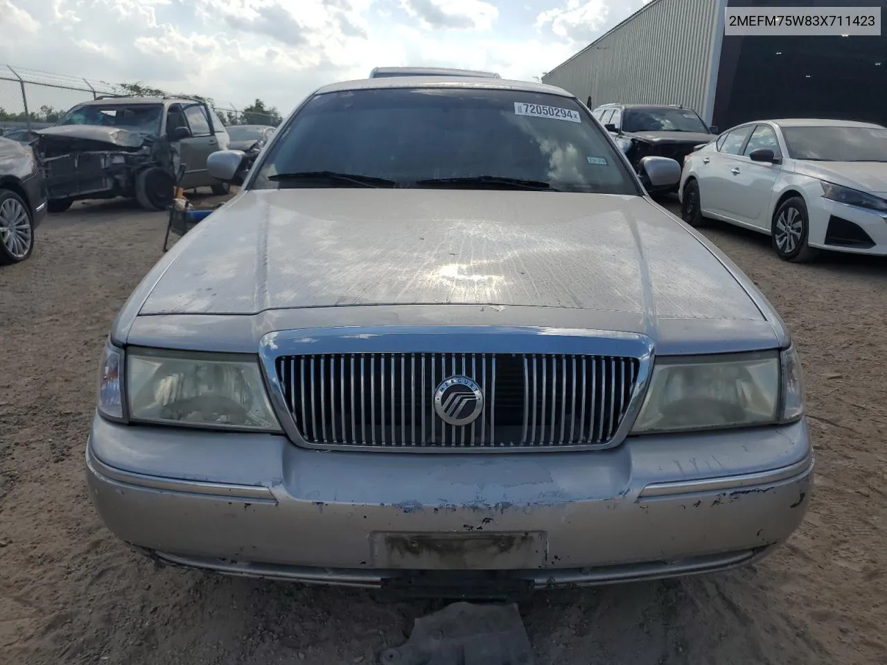 2003 Mercury Grand Marquis Ls VIN: 2MEFM75W83X711423 Lot: 72050294