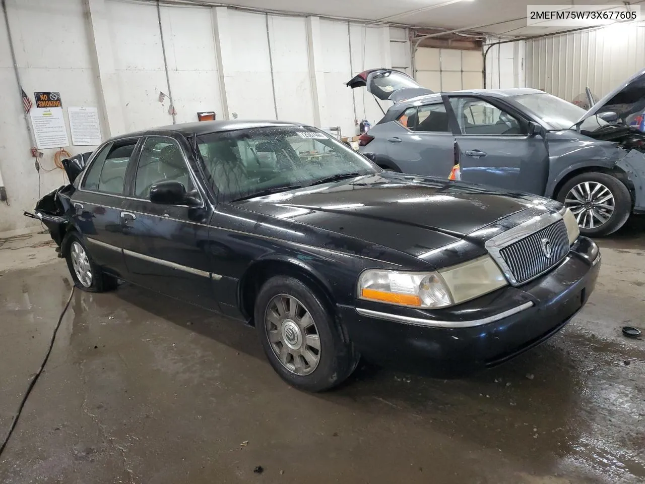 2003 Mercury Grand Marquis Ls VIN: 2MEFM75W73X677605 Lot: 72507444