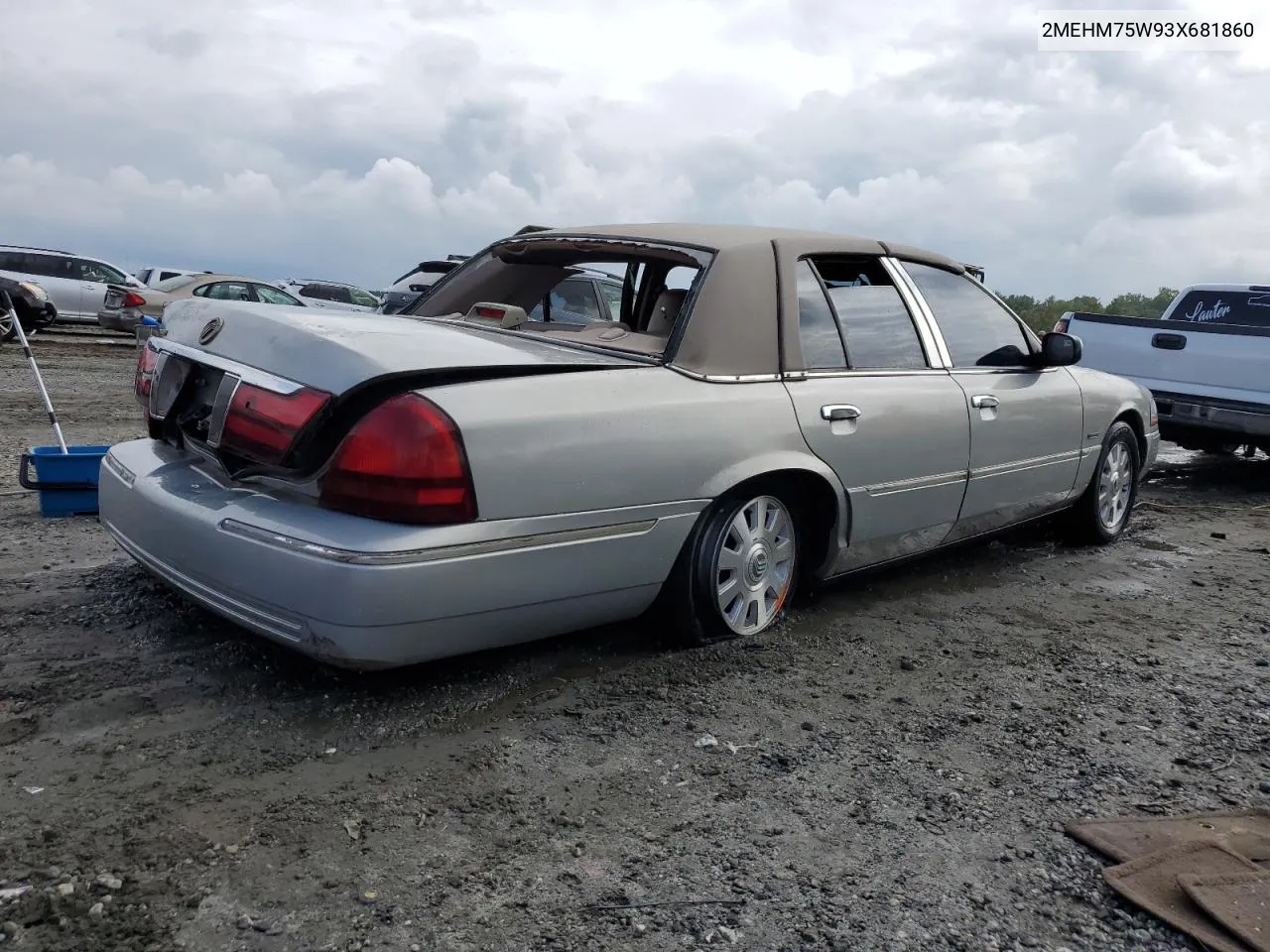 2003 Mercury Grand Marquis Ls VIN: 2MEHM75W93X681860 Lot: 72678844