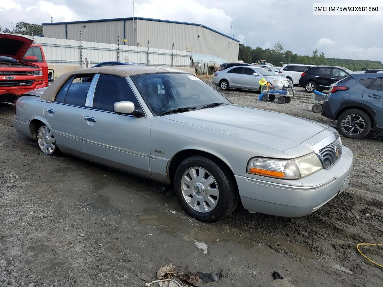 2003 Mercury Grand Marquis Ls VIN: 2MEHM75W93X681860 Lot: 72678844