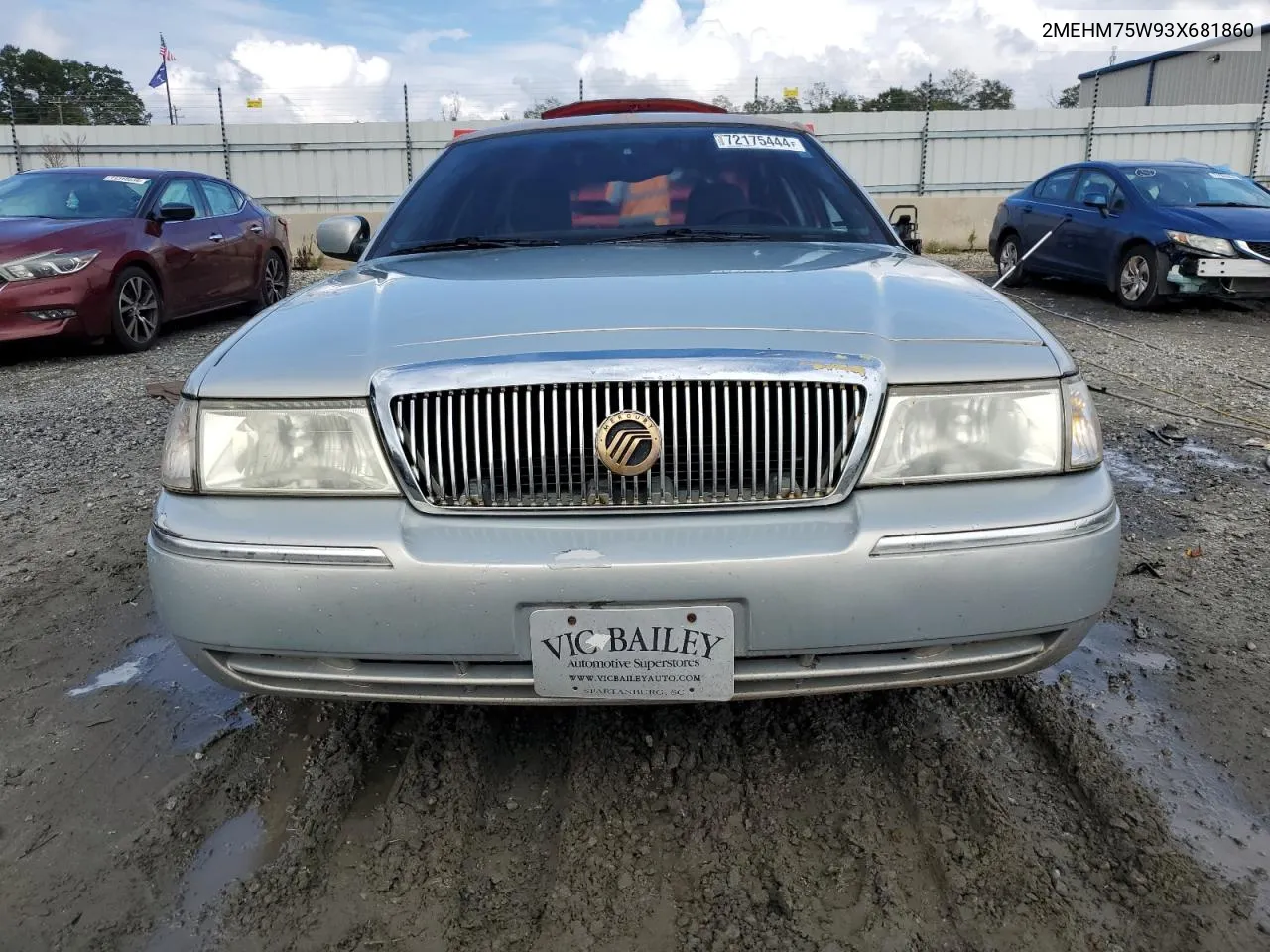 2003 Mercury Grand Marquis Ls VIN: 2MEHM75W93X681860 Lot: 72678844