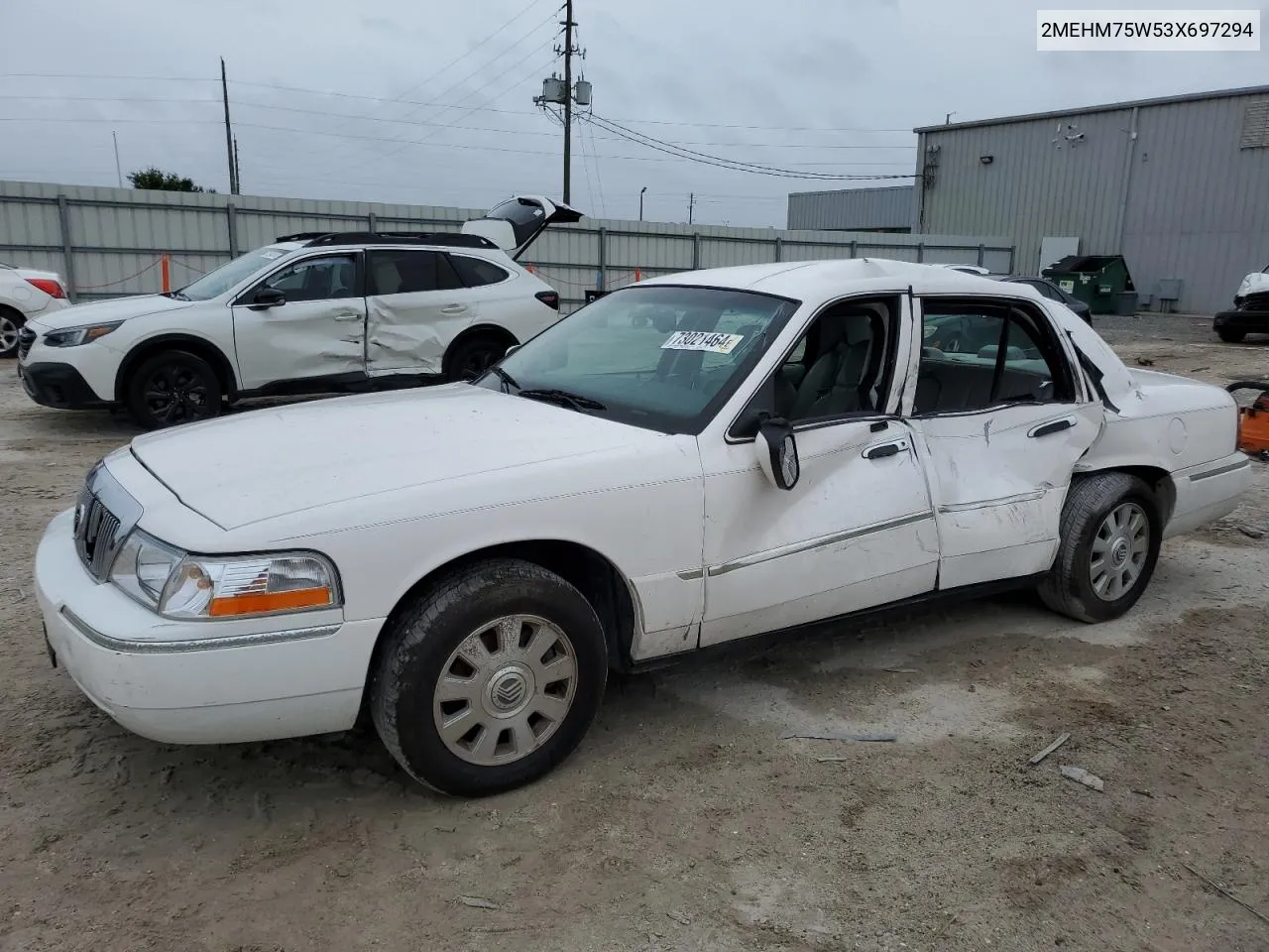 2003 Mercury Grand Marquis Ls VIN: 2MEHM75W53X697294 Lot: 73021464