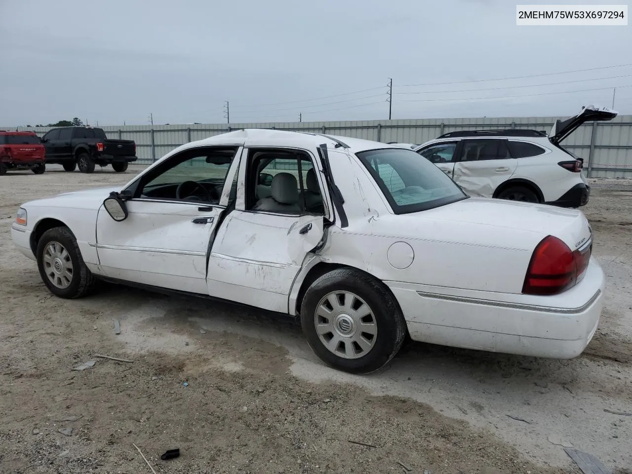 2003 Mercury Grand Marquis Ls VIN: 2MEHM75W53X697294 Lot: 73021464