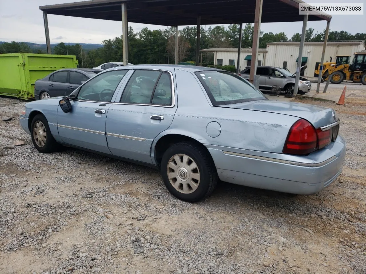 2003 Mercury Grand Marquis Ls VIN: 2MEFM75W13X673033 Lot: 73215544