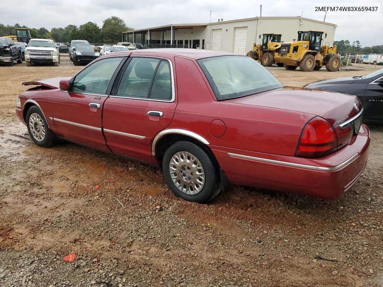 2003 Mercury Grand Marquis Gs VIN: 2MEFM74W83X659437 Lot: 73419344