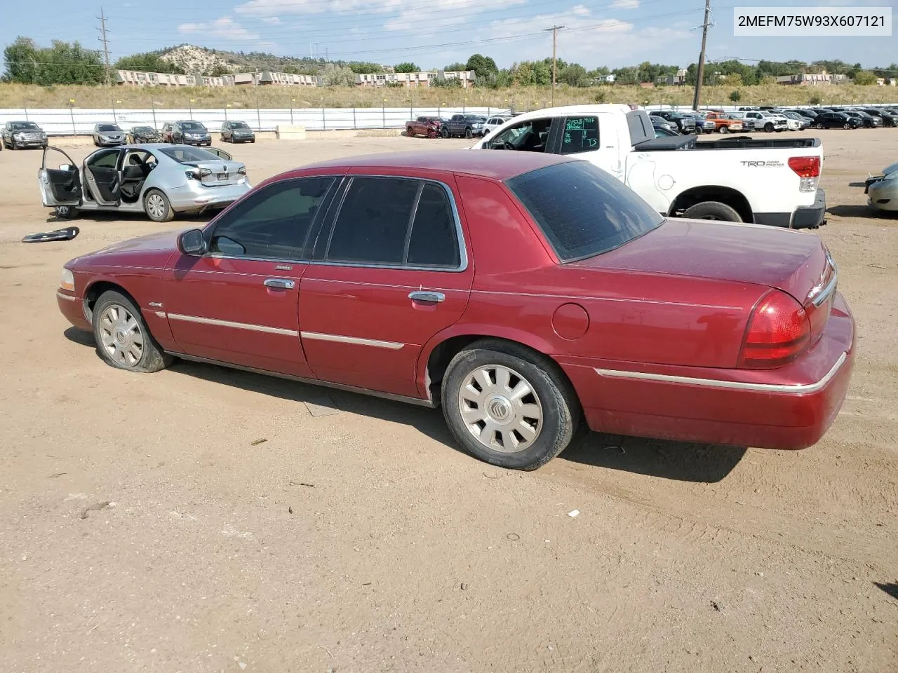 2003 Mercury Grand Marquis Ls VIN: 2MEFM75W93X607121 Lot: 73518454