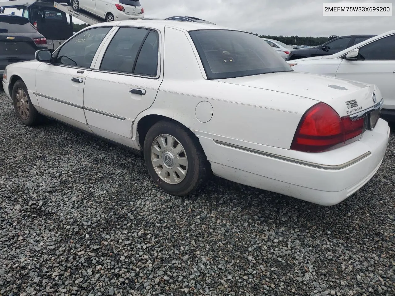 2003 Mercury Grand Marquis Ls VIN: 2MEFM75W33X699200 Lot: 74212954