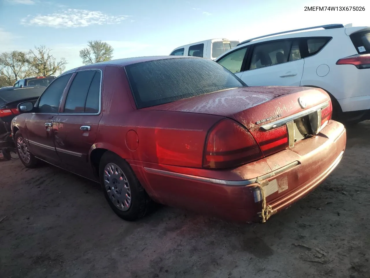 2003 Mercury Grand Marquis Gs VIN: 2MEFM74W13X675026 Lot: 74402724