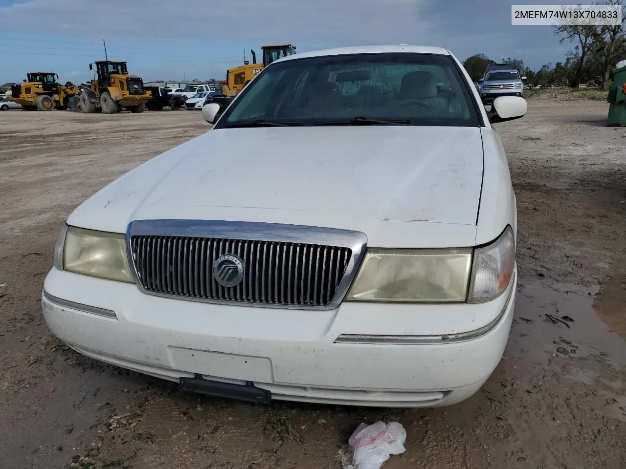 2003 Mercury Grand Marquis Gs VIN: 2MEFM74W13X704833 Lot: 74727834