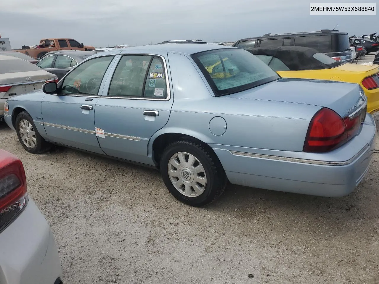 2003 Mercury Grand Marquis Ls VIN: 2MEHM75W53X688840 Lot: 75615564