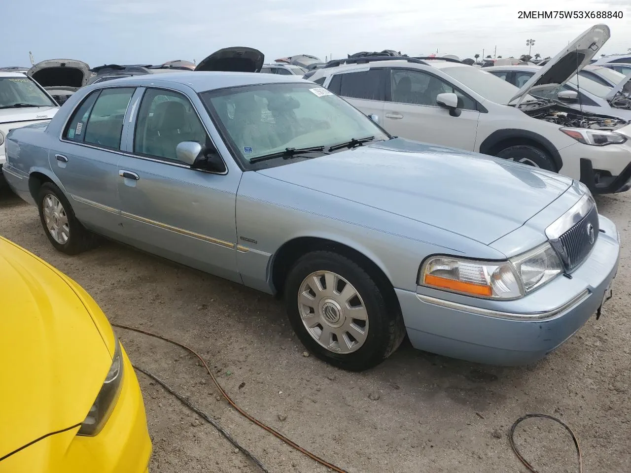 2003 Mercury Grand Marquis Ls VIN: 2MEHM75W53X688840 Lot: 75615564