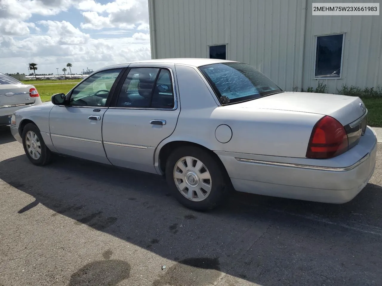 2003 Mercury Grand Marquis Ls VIN: 2MEHM75W23X661983 Lot: 76009874