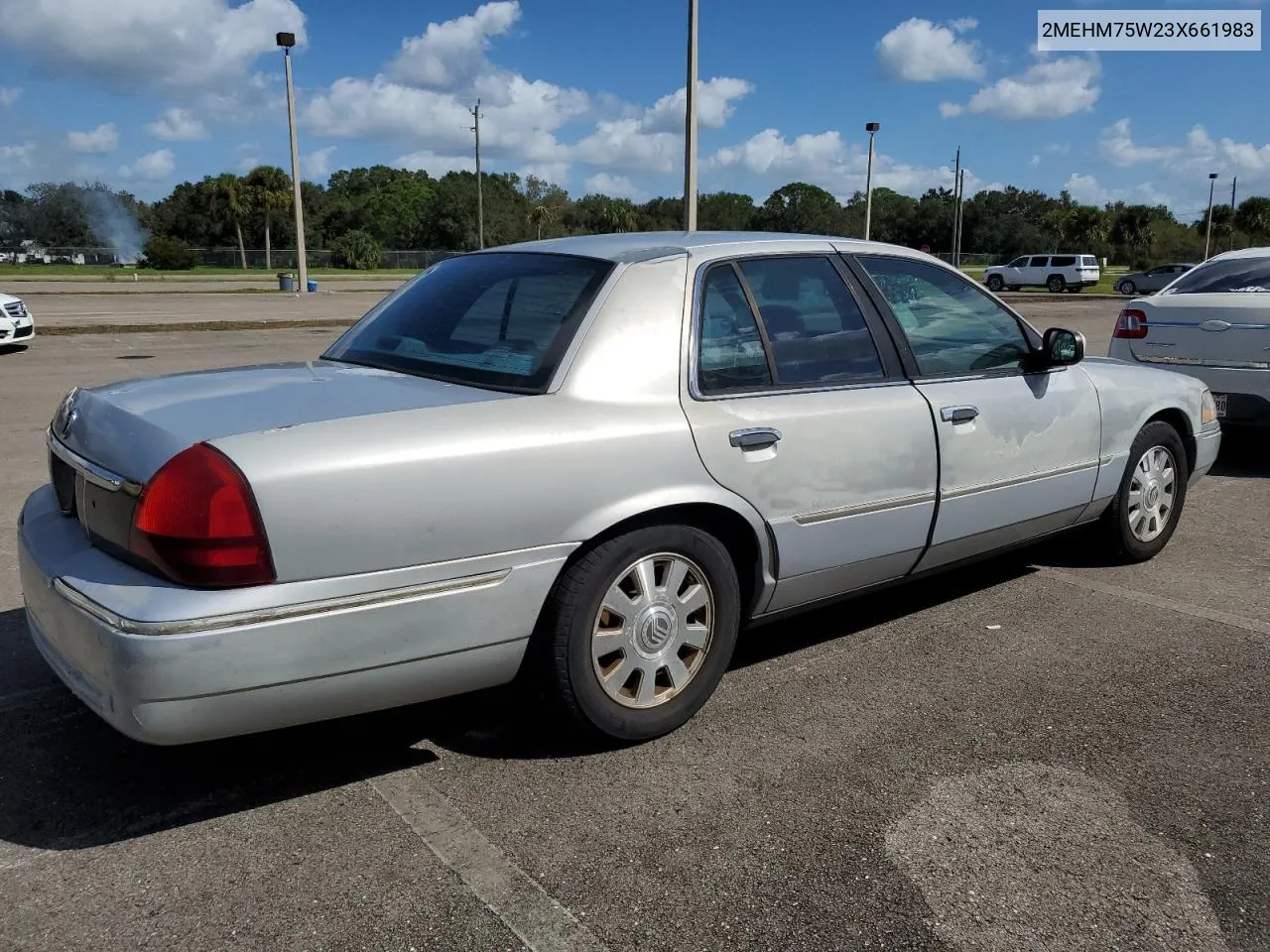 2003 Mercury Grand Marquis Ls VIN: 2MEHM75W23X661983 Lot: 76009874