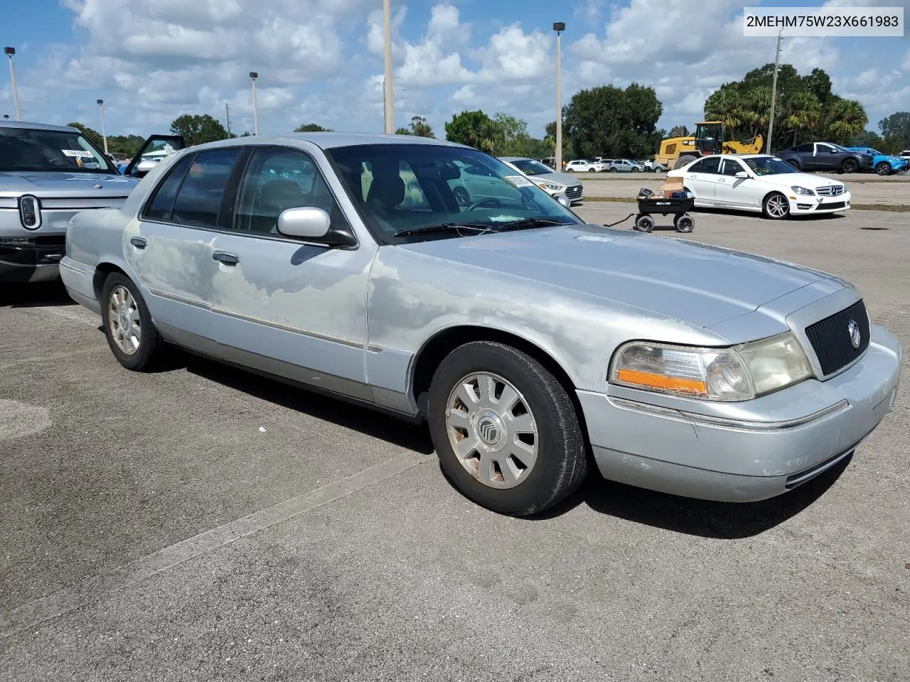 2003 Mercury Grand Marquis Ls VIN: 2MEHM75W23X661983 Lot: 76009874