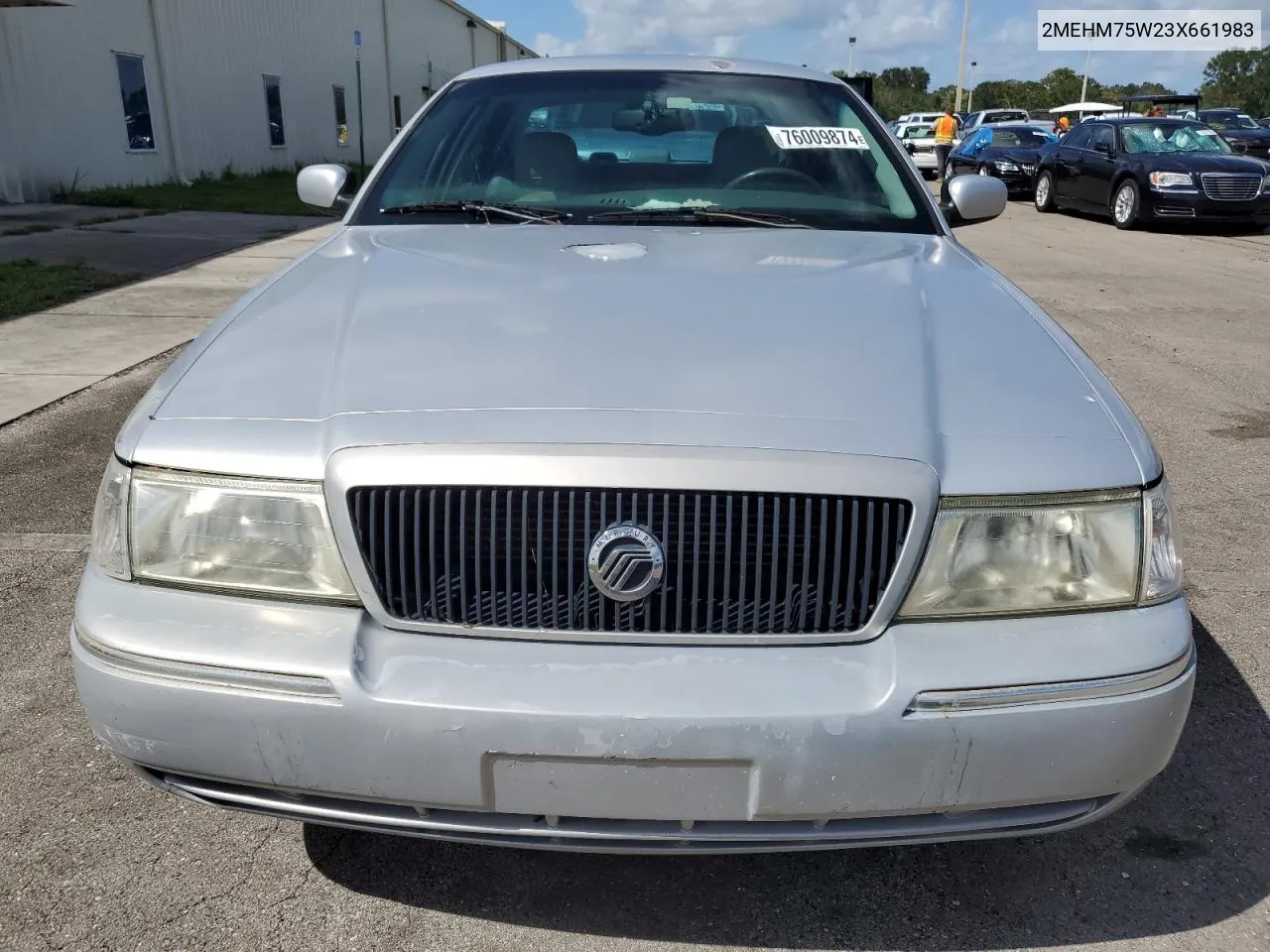 2003 Mercury Grand Marquis Ls VIN: 2MEHM75W23X661983 Lot: 76009874