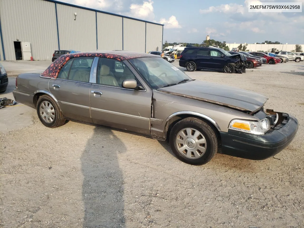 2003 Mercury Grand Marquis Ls VIN: 2MEFM75W93X662958 Lot: 76025284